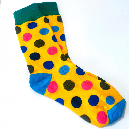 Socks wholesaler, multi-colored polka dot socks, for retailers