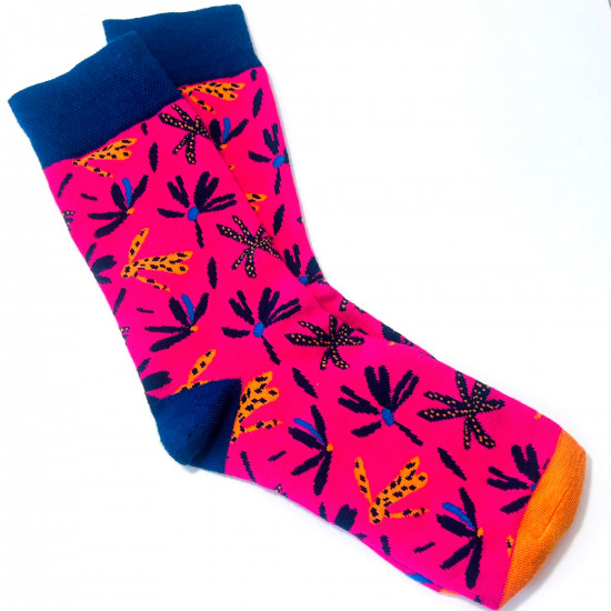 Grossiste chaussettes, modèle chaussettes fleurs, pour revendeurs