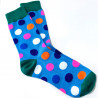 Chaussettes pois colorés