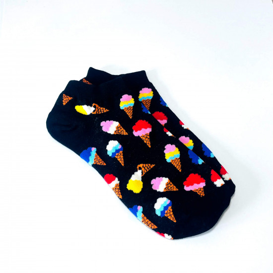 Grossiste chaussettes, modèle chaussettes courtes glaces, pour revendeurs