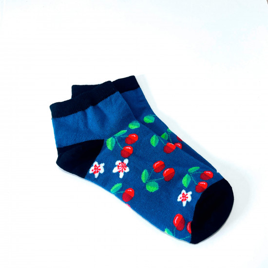 Calcetines al por mayor, calcetines cortos de cereza, para minoristas