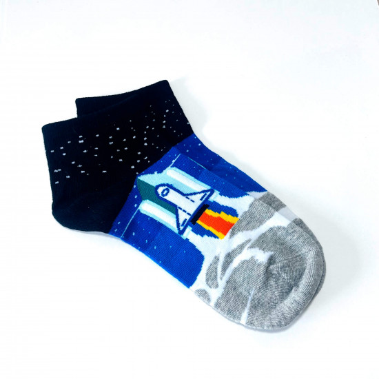 Großhändler Socken, Modell kurze Socken Weltraumrakete, für Wiederverkäufer