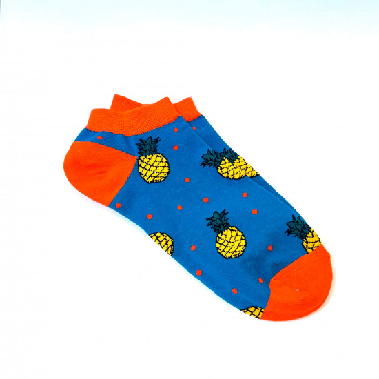 Grossiste chaussettes, modèle chaussettes courtes petits ananas, pour revendeurs