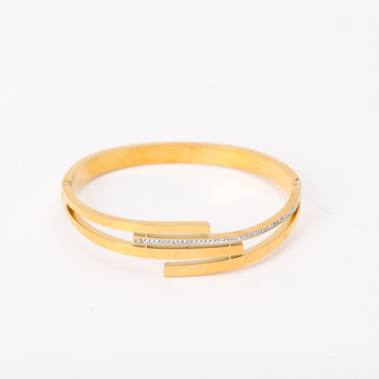 Grossiste bijoux acier inoxydable pour revendeurs, Bracelet doré jonc