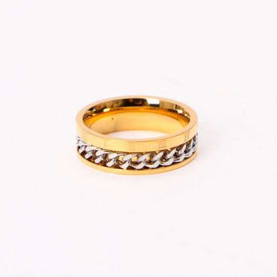 Mayorista joyas acero inoxidable Marsella, Bague dorée 3 couleurs