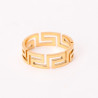 Gold-plated stainless steel ring