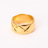 Large gold-plated stainless steel ring