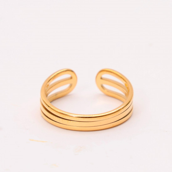 Großhändler Edelstahlschmuck Marseille, Verstellbarer goldener Ring