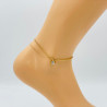 Gold-plated ankle chain G104-13D