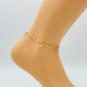 Gold-plated ankle chain G104-14D
