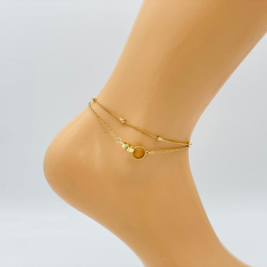 Mayorista joyas Marsella, cadena tobillo de oro G104-16 - Felizz