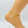 Gold-plated ankle chain G104-16D