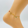 Gold-plated ankle chain G104-21D