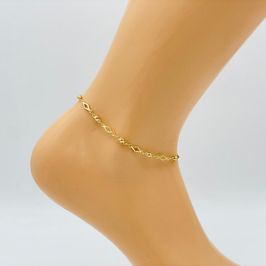 Mayorista joyas Marsella, cadena tobillo de oro G105-5 - Felizz