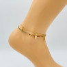 Gold-plated ankle chain G106-2D