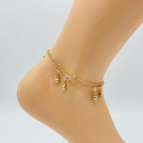 Mayorista joyas Marsella, cadena tobillo de oro G106-6 - Felizz