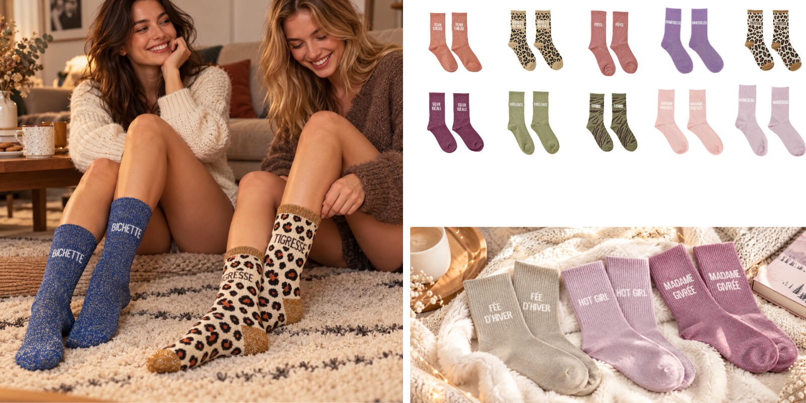Chaussettes à paillettes